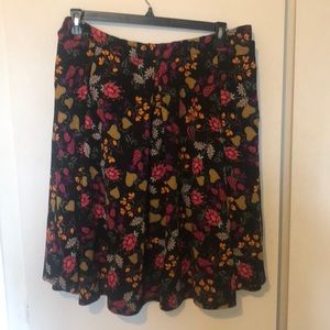 LuLaRoe 2XL Floral Madison Skirt